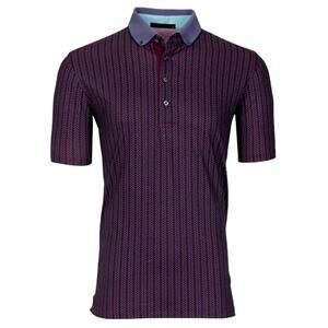 Greyson Feather Bone Golf Classic Polo in Windflower Size S